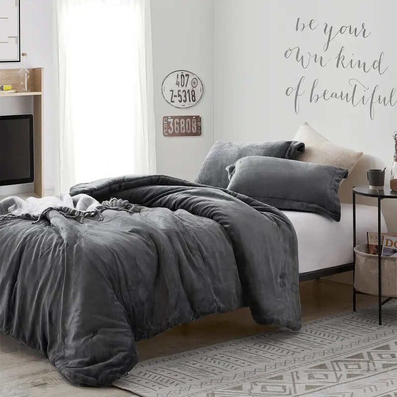 Coma Inducer Oversized Comforter - the Original Plush - Steel Gray