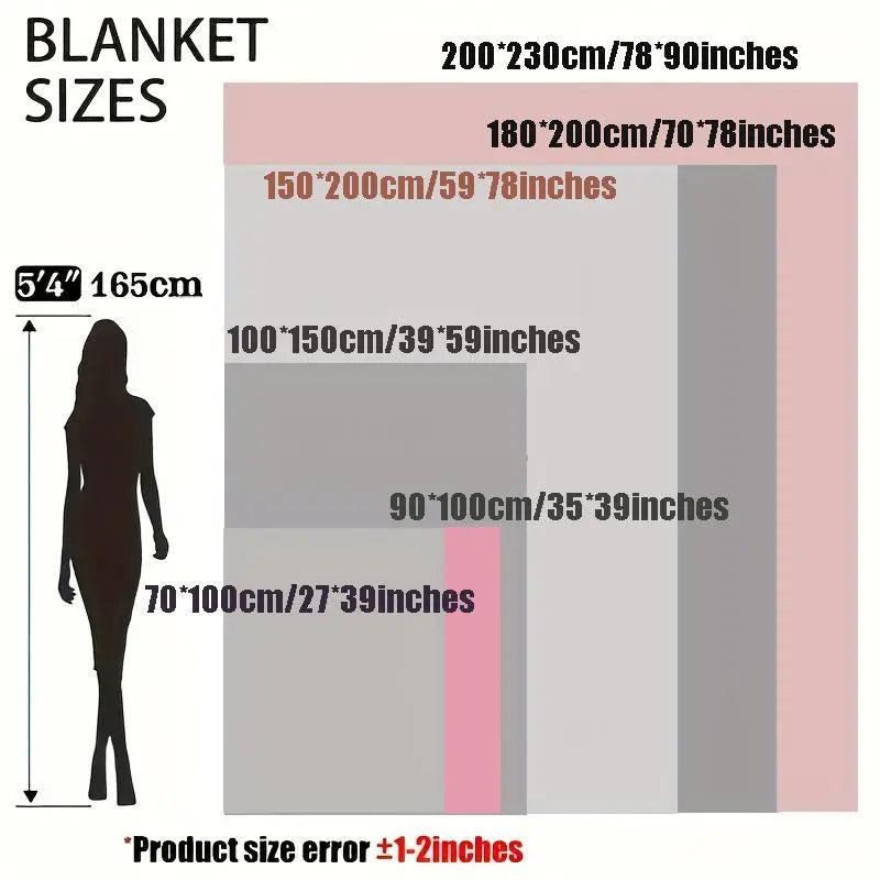 Modern Style Blanket for Mother'S Day Gifts, 1 Count Home Soft Warm Fuzzy Quilt, Comfortable Breathable Napping Throw for Home Sofa Office Couch