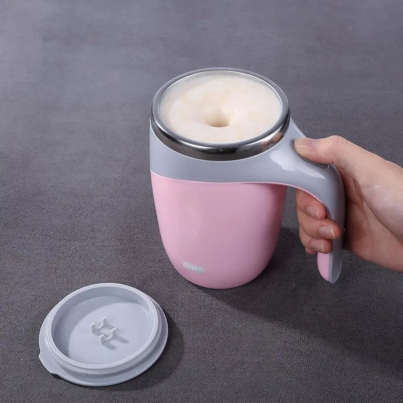 Automatic Magnetic Stirring Coffee Mug, Electric Stainless Steel Self Mixing Coffee Tumbler, Rotating Home Kitchen Office Travel Mixing Cup, Fathers Day Gift【Hand Wash Only Avoid Washing USB Port】