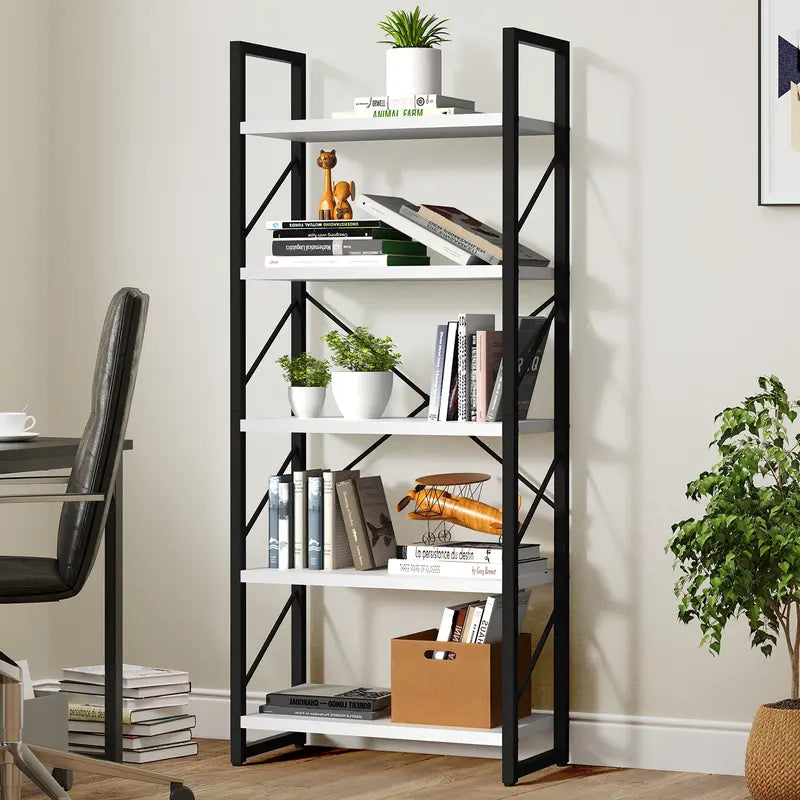 【Summer Sale】Yitahome Storage Shelf, 5 Tiers Versatile Shelf for Living Room Home Office,Book Shelf, Organizer for Toys Books Movies, Indoor Furniture, Shelves & Racks