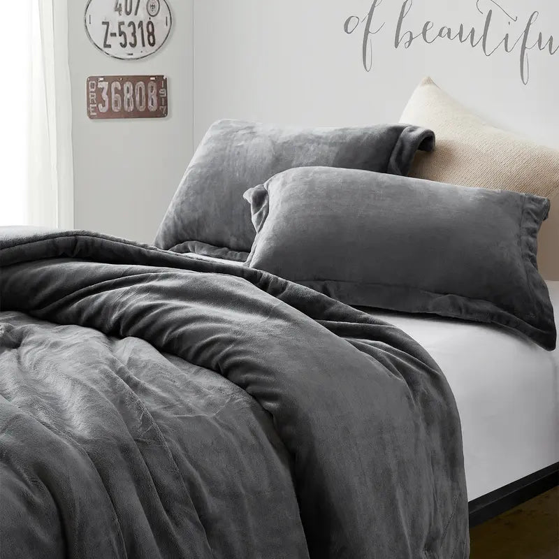 Coma Inducer Oversized Comforter - the Original Plush - Steel Gray