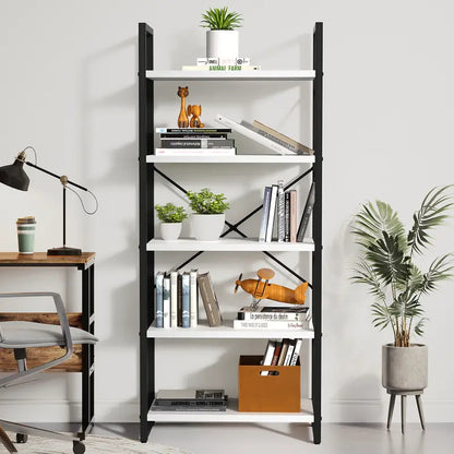 【Summer Sale】Yitahome Storage Shelf, 5 Tiers Versatile Shelf for Living Room Home Office,Book Shelf, Organizer for Toys Books Movies, Indoor Furniture, Shelves & Racks