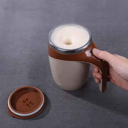 Automatic Magnetic Stirring Coffee Mug, Electric Stainless Steel Self Mixing Coffee Tumbler, Rotating Home Kitchen Office Travel Mixing Cup, Fathers Day Gift【Hand Wash Only Avoid Washing USB Port】