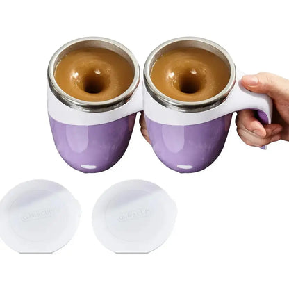 Automatic Magnetic Stirring Coffee Mug, Electric Stainless Steel Self Mixing Coffee Tumbler, Rotating Home Kitchen Office Travel Mixing Cup, Fathers Day Gift【Hand Wash Only Avoid Washing USB Port】