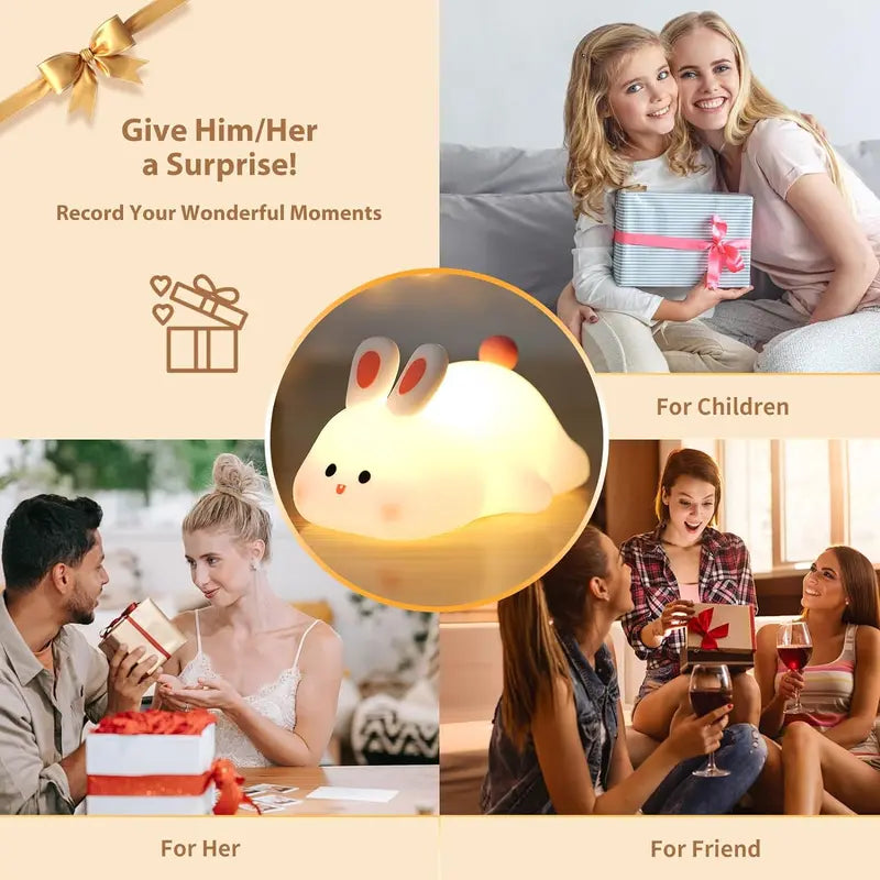 [Spring Sale] DORABOL Toy Duck Night Light with Touch Sensor, LED with Timer, Cute and Squishy, Dimmable Nursery Night Light, Rechargeable Bedside Touch Lamp for Breastfeeding, Pet Toy